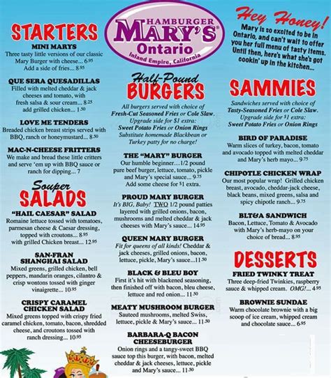 hamburger mary's drink menu